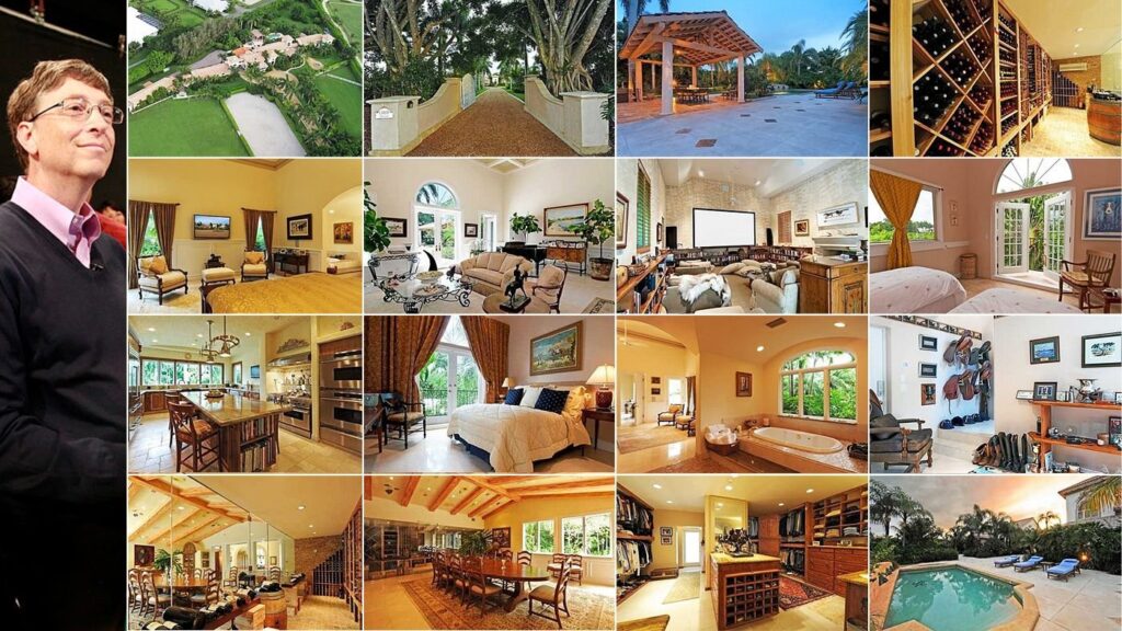 This image tells about the Interior Design of the Bill Gates Home
